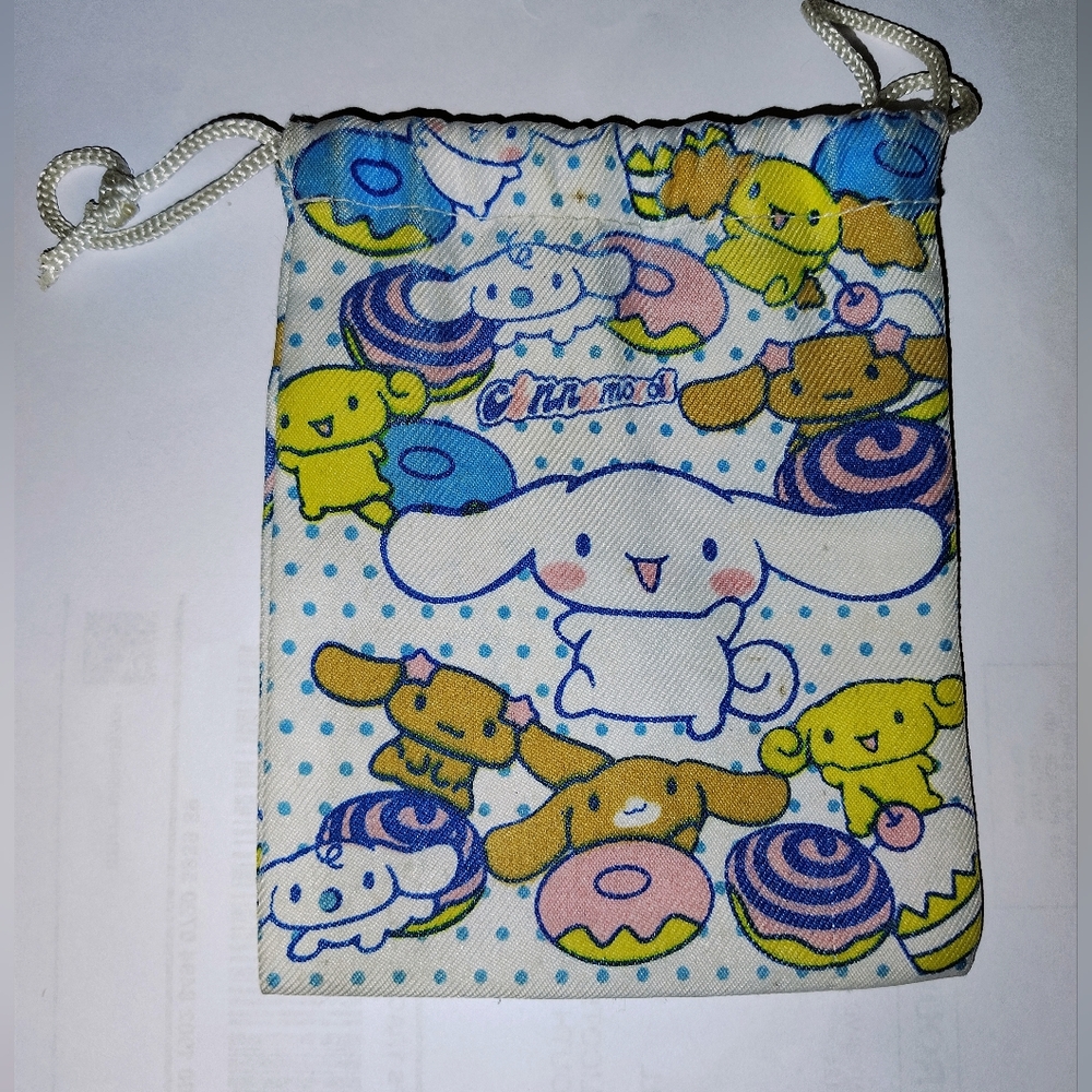 Vintage Sanrio Rare Cinammoroll Birthday mini draw string bag